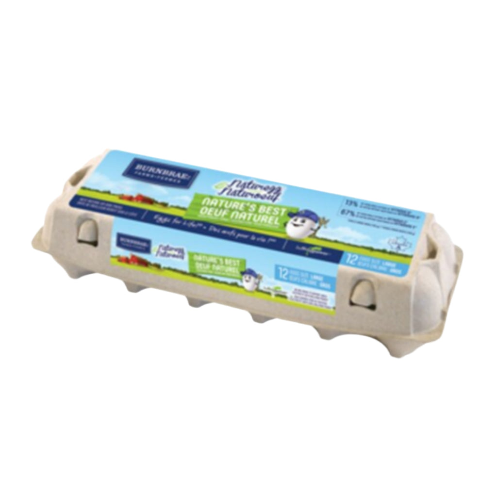 1 douzaine d'œufs blancs gros de Burnbrae Farms