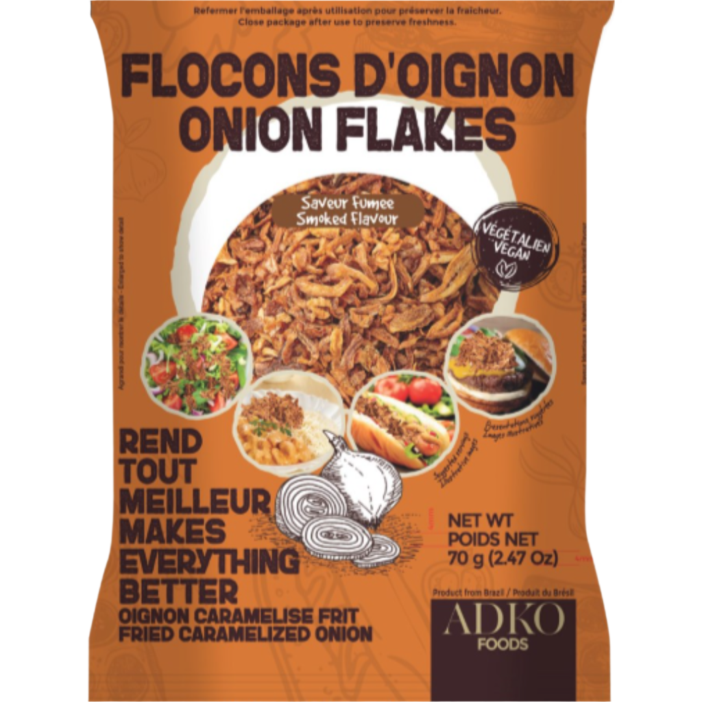 ADKO Flocons d’oignon saveur fumée 70G