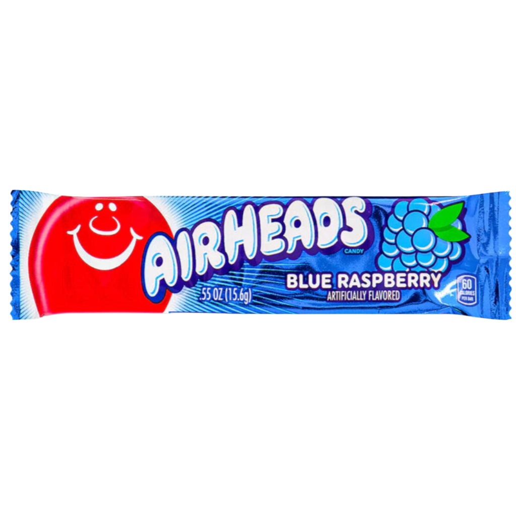 Airheads Blue Raspberry Flavored Candy 15.7g
