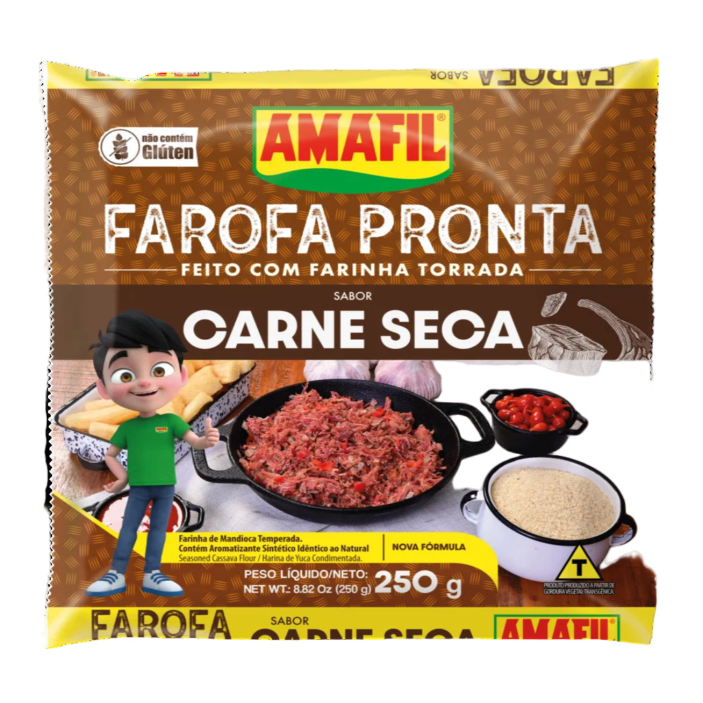 Amafil Farofa Carne Seca 250g