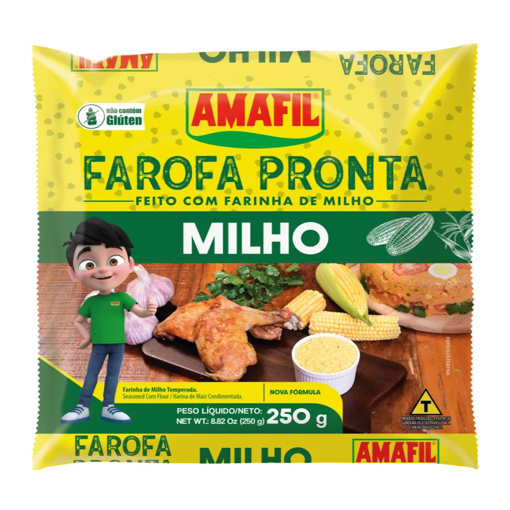 Amafil Farofa Pronta milho 250g