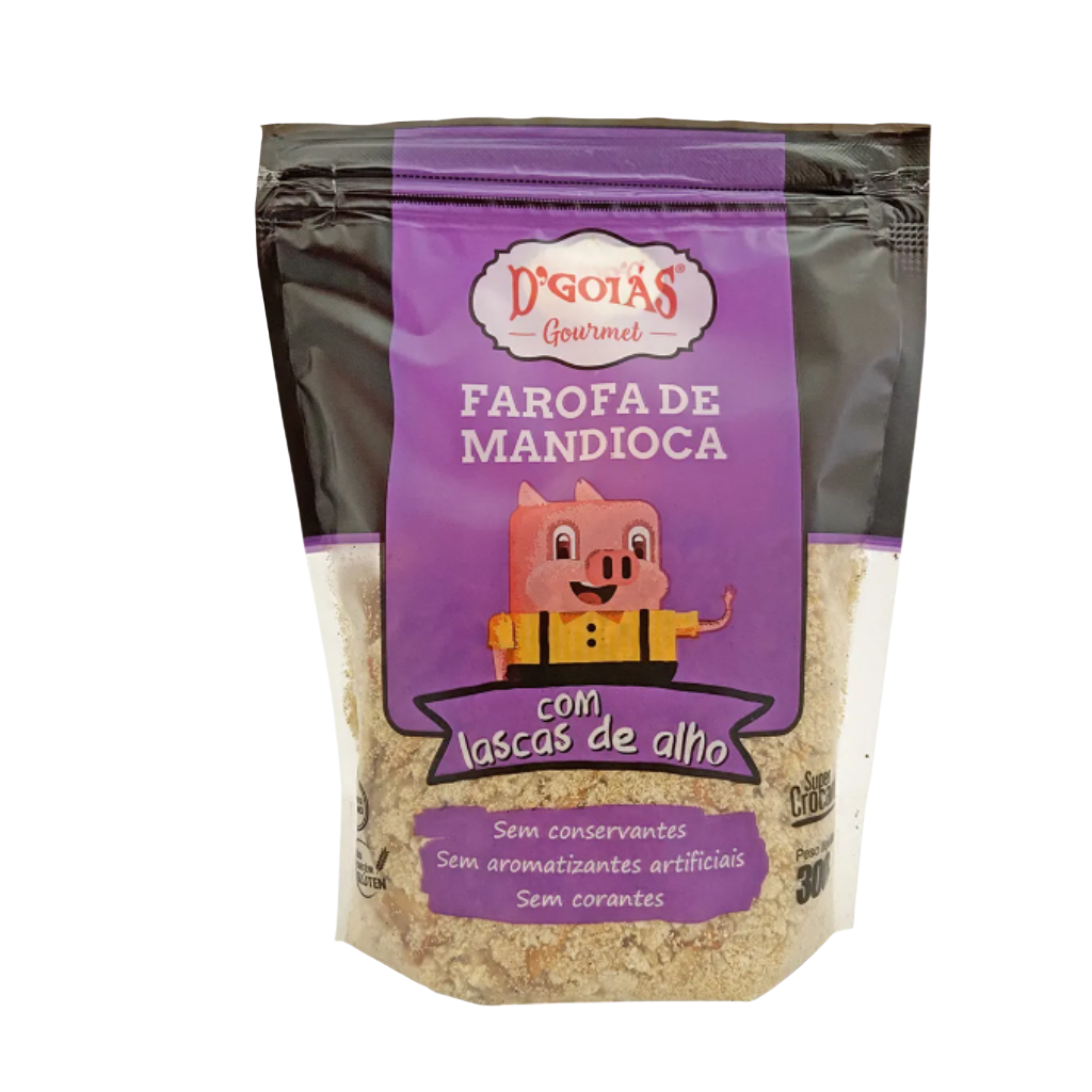 D'Goias Tipica Farofa de Mandioca Alho 300g