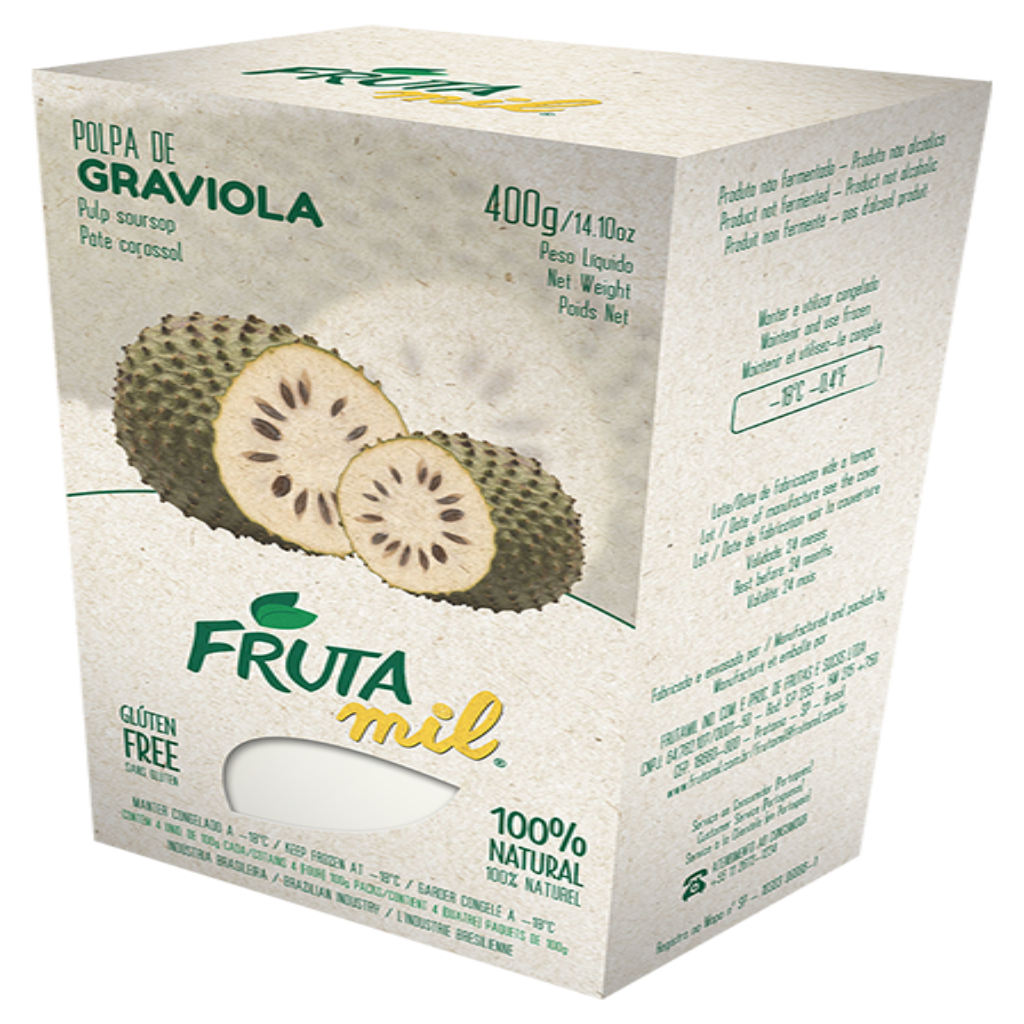 Fruta mil pulpe Graviola 400g