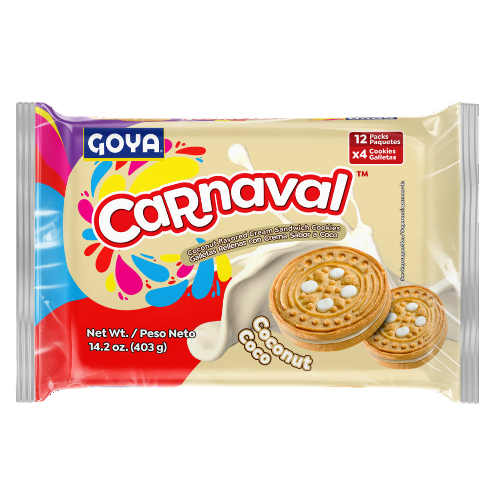 Biscoitos de coco Goya Carnival 403g