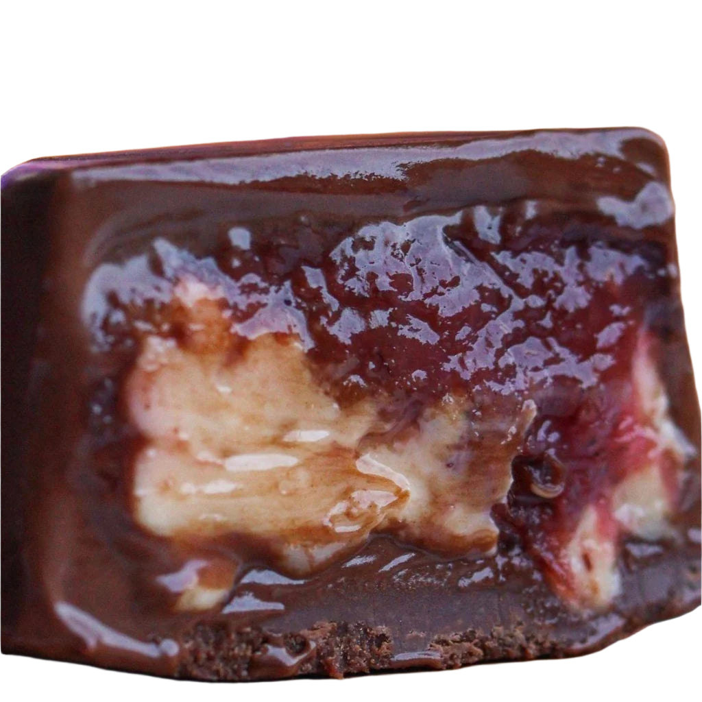 Bonbon brésilien Douceur Fit - Cheesecake, enrobé de chocolat, sans sucre, sans lactose, sans blé