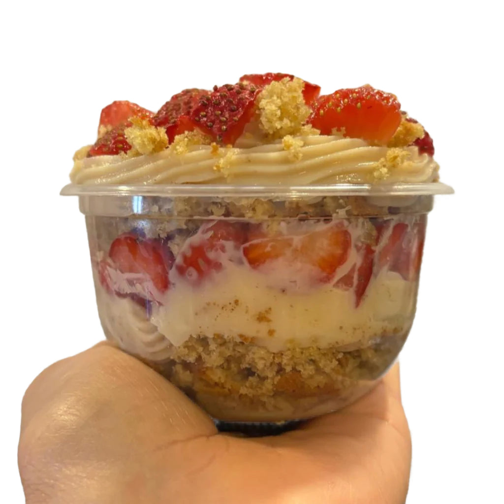 Gâteau en pot Douceur Fit extra fraise, sans sucre, sans lactose, sans blé