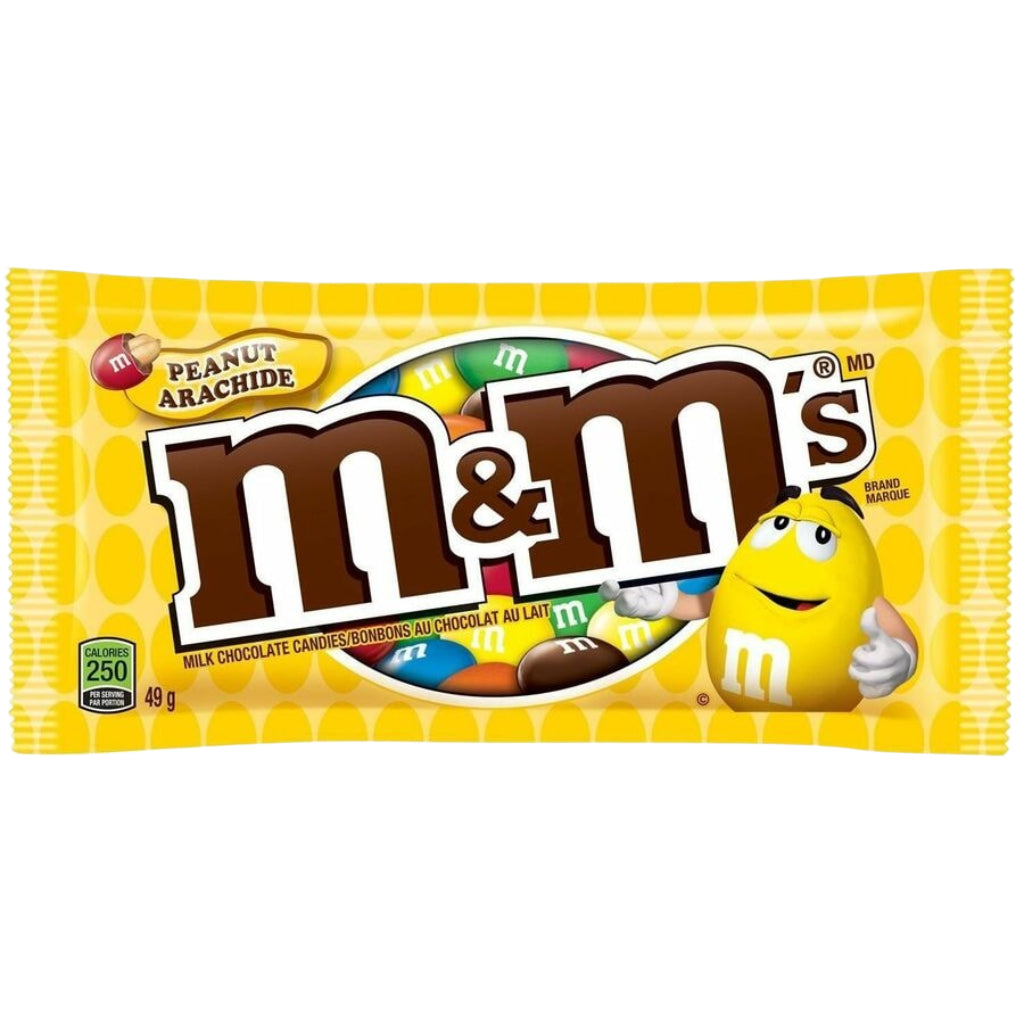 Sachet de bonbons au chocolat au lait et aux cacahuètes M&M'S 49 g