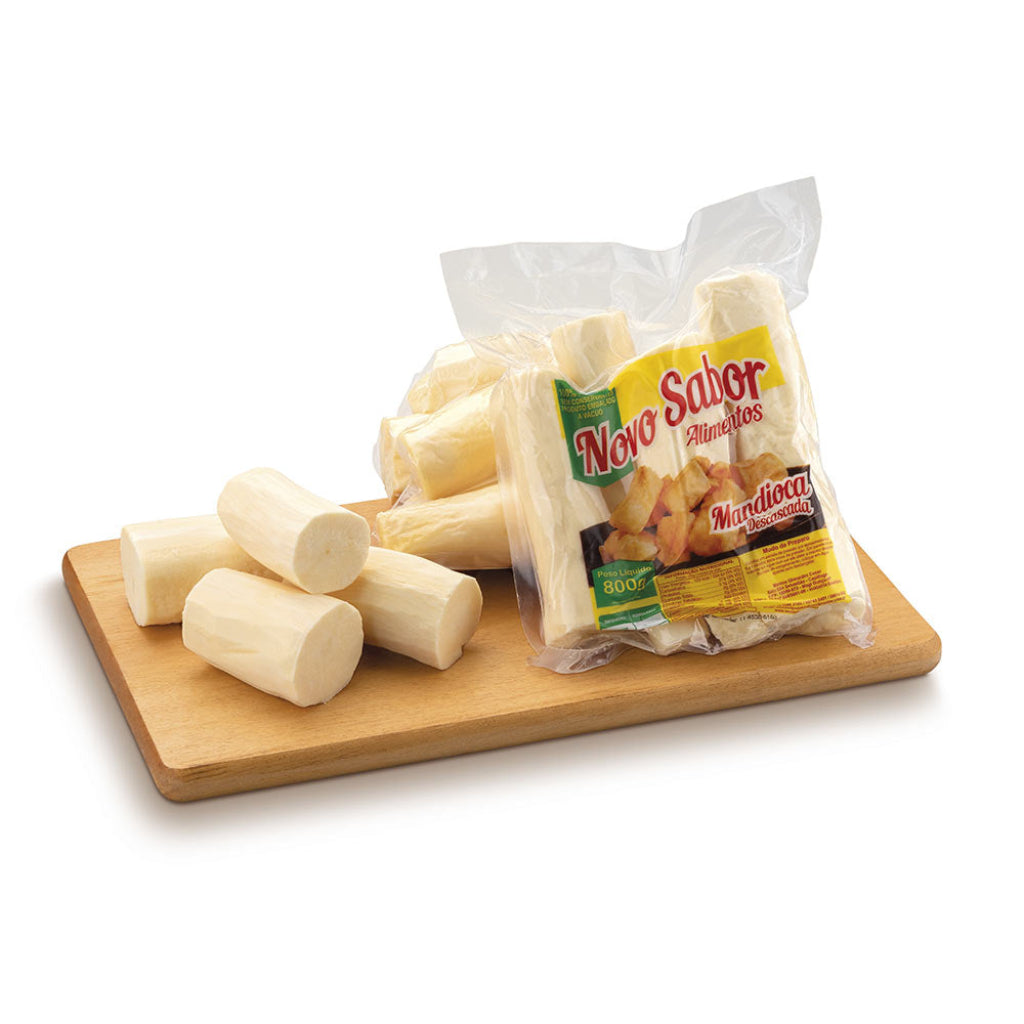 Novo Sabor Mandioca descascada 800g