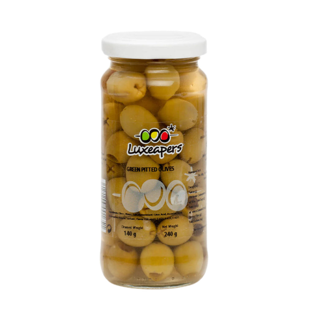 Olives vertes dénoyautées Luxeapers 250 ml