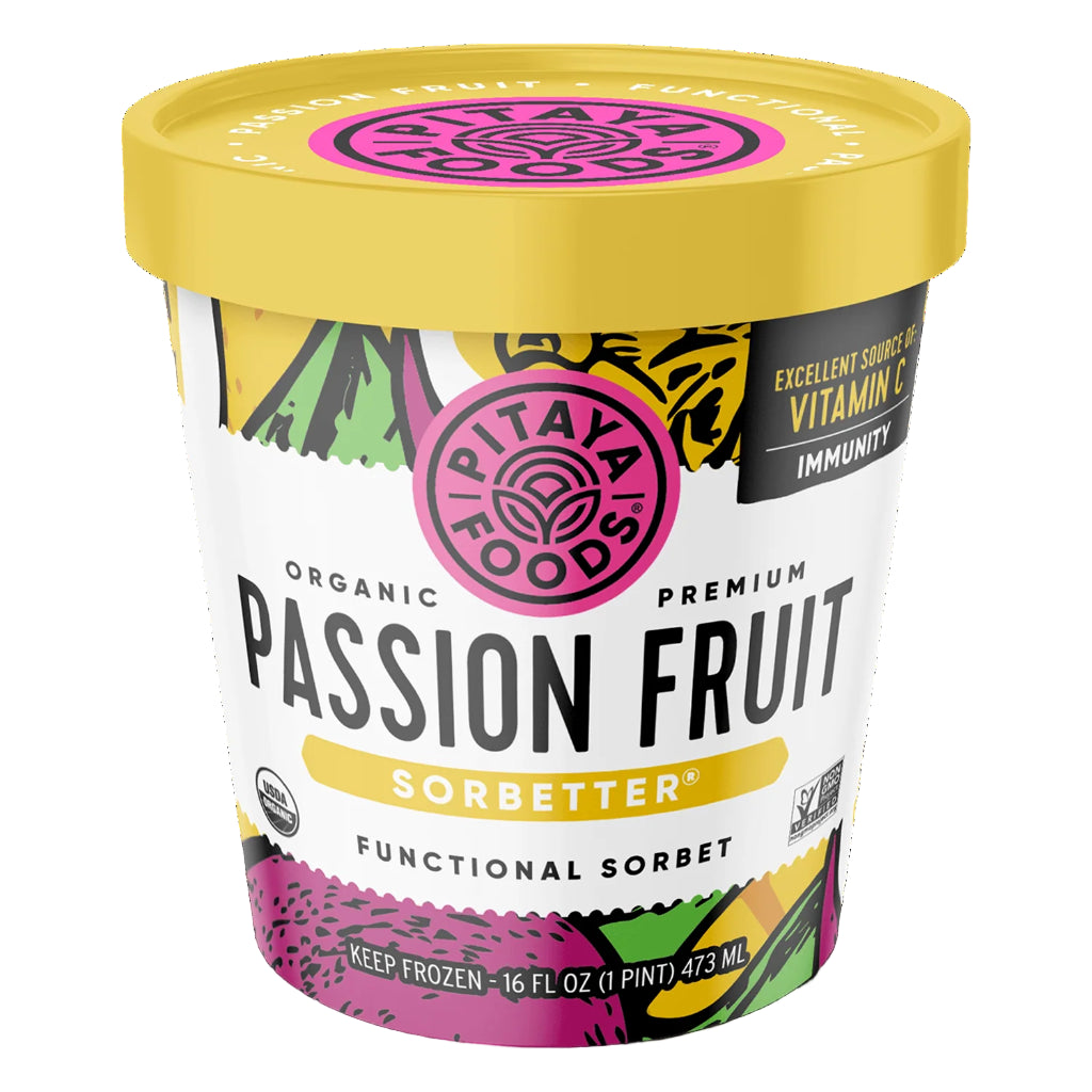 Pitaya Foods sorbet Fruit de la passion biologique 473 ml
