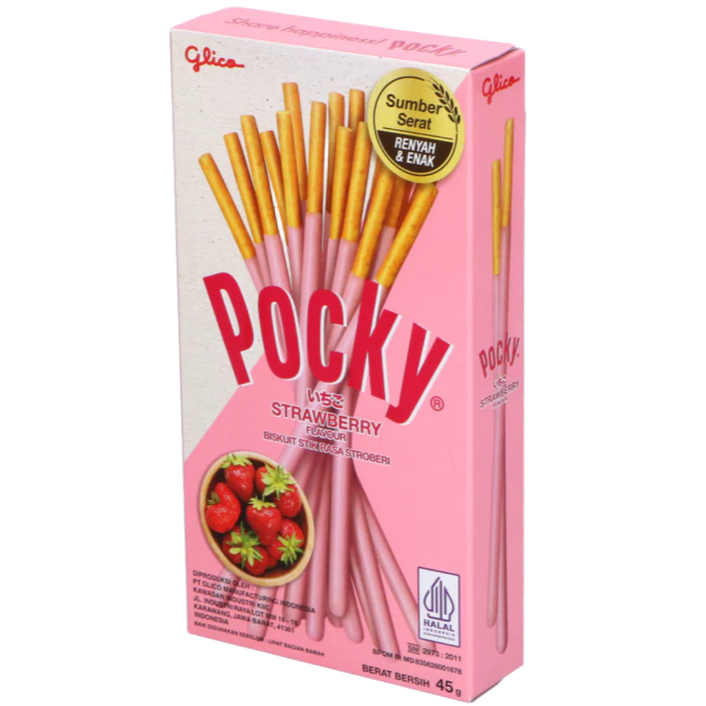 Pocky Strawberry Cookie Sticks 33g