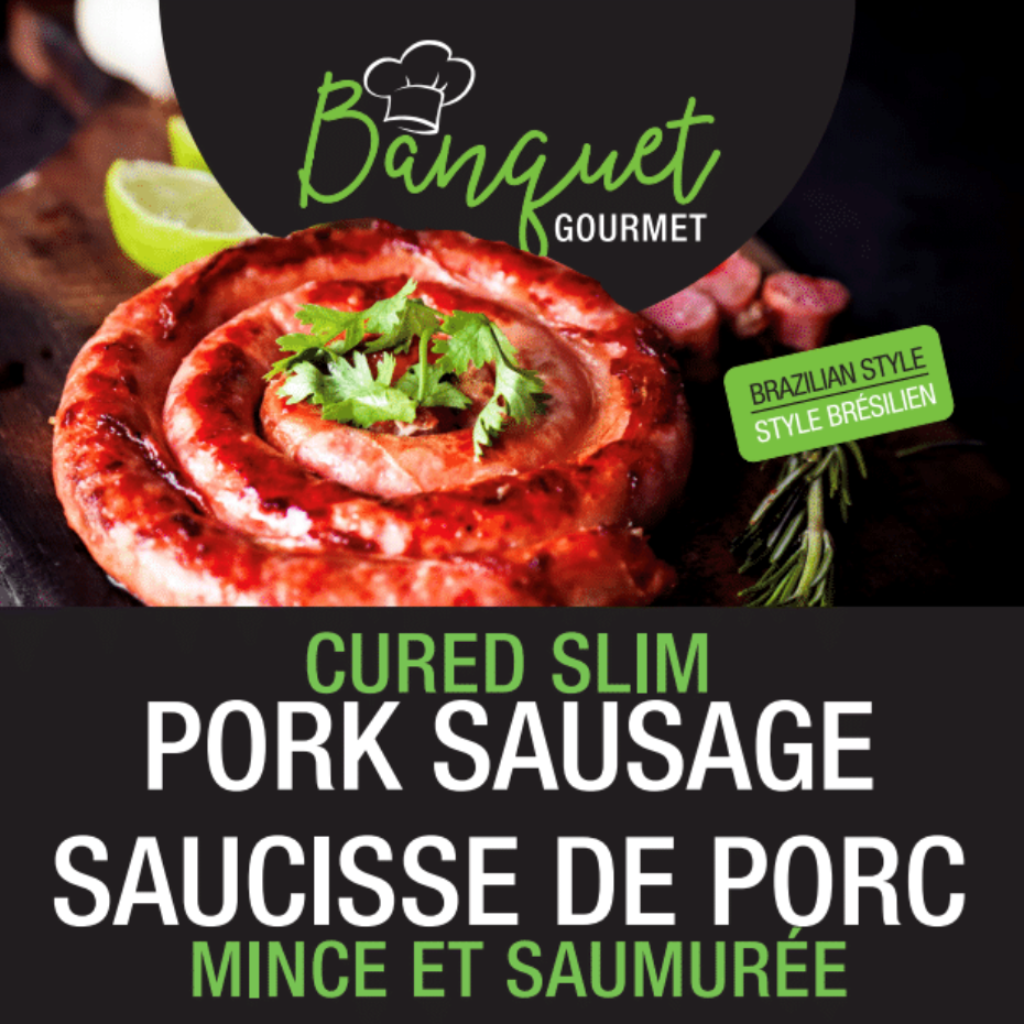 Banquet, Thin BBQ Pork Sausage from Brazil