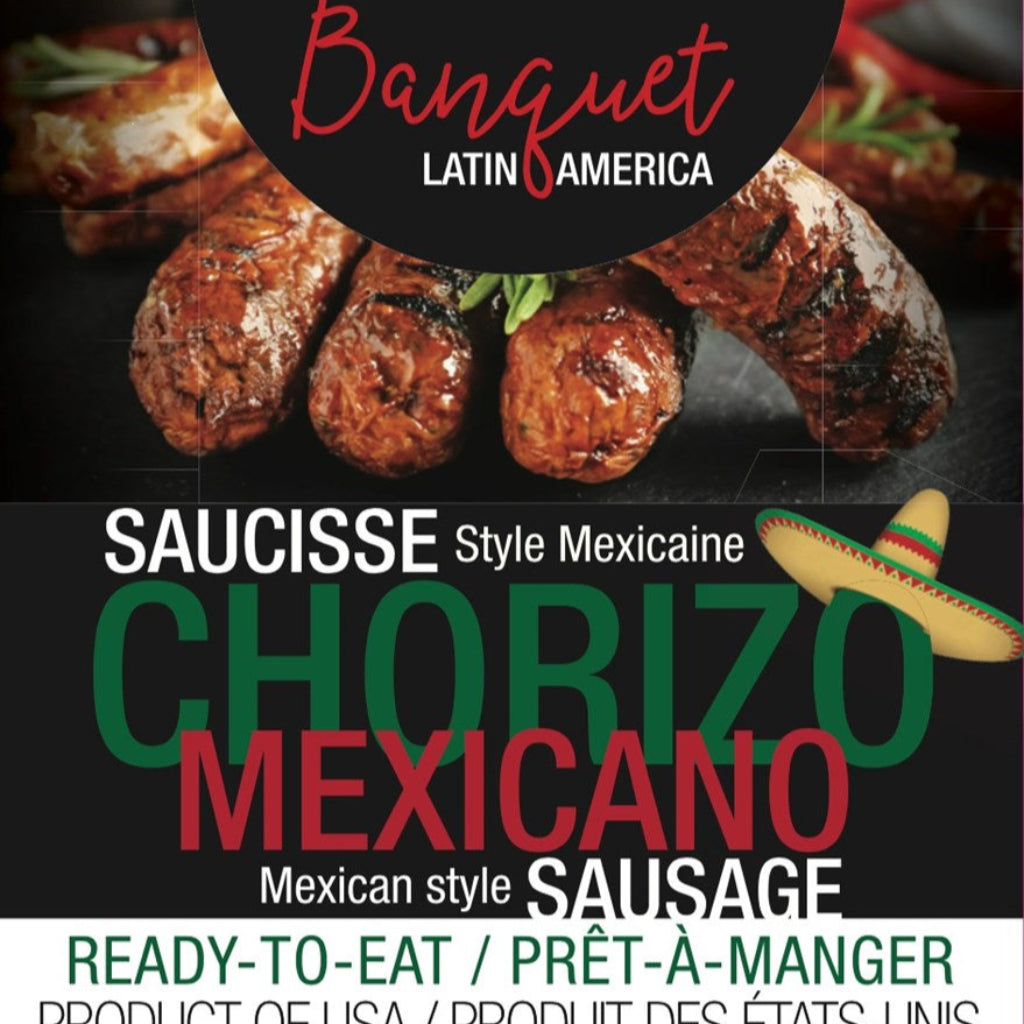 Saucisse mexicaine Chorizo Banquet Amérique latine 375 g
