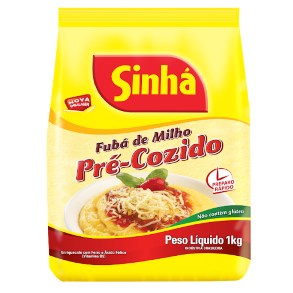 Sinha Fuba Mimosa Pre-Cozido 1kg