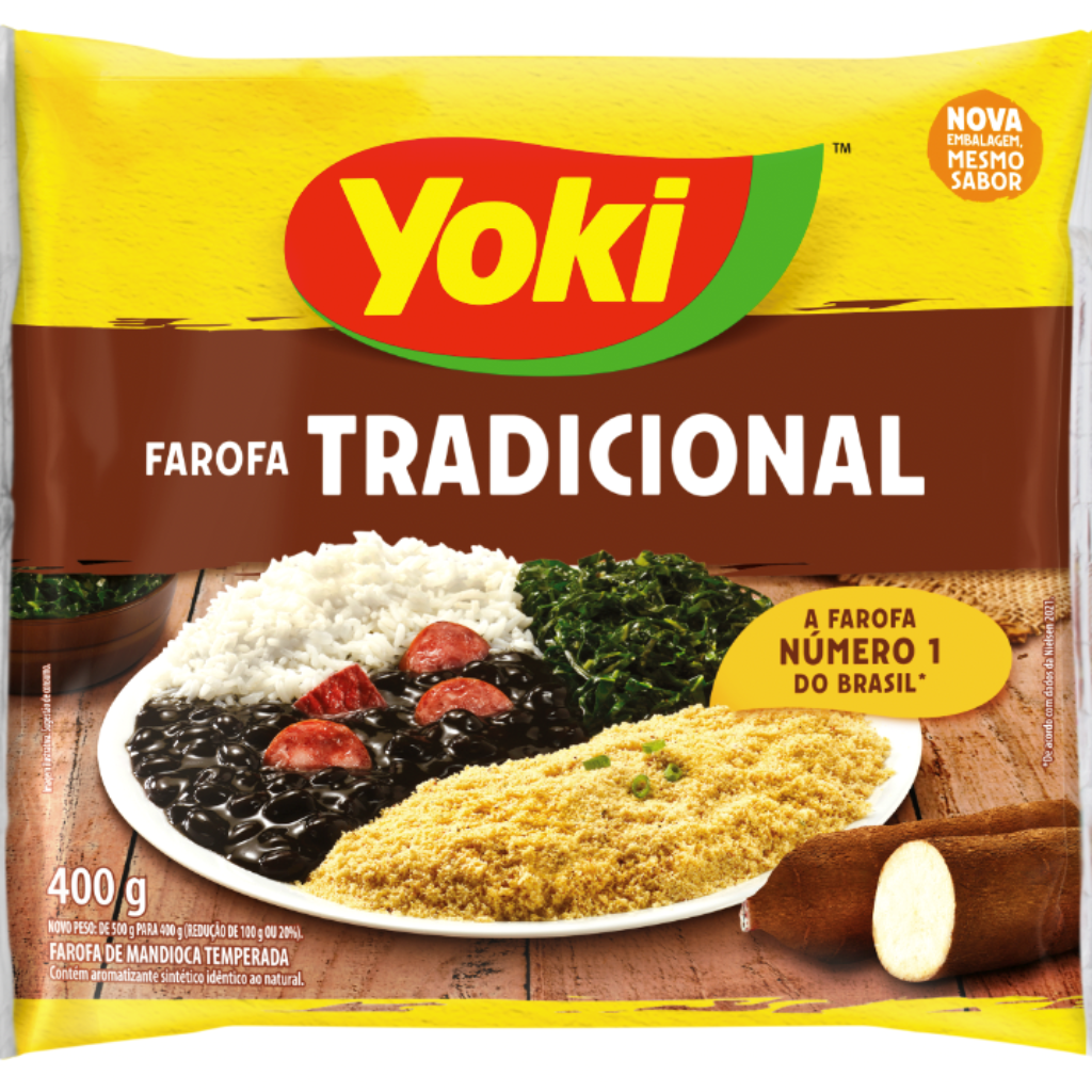 Yoki Farofa de manioc Cassava assaisonnée 400g