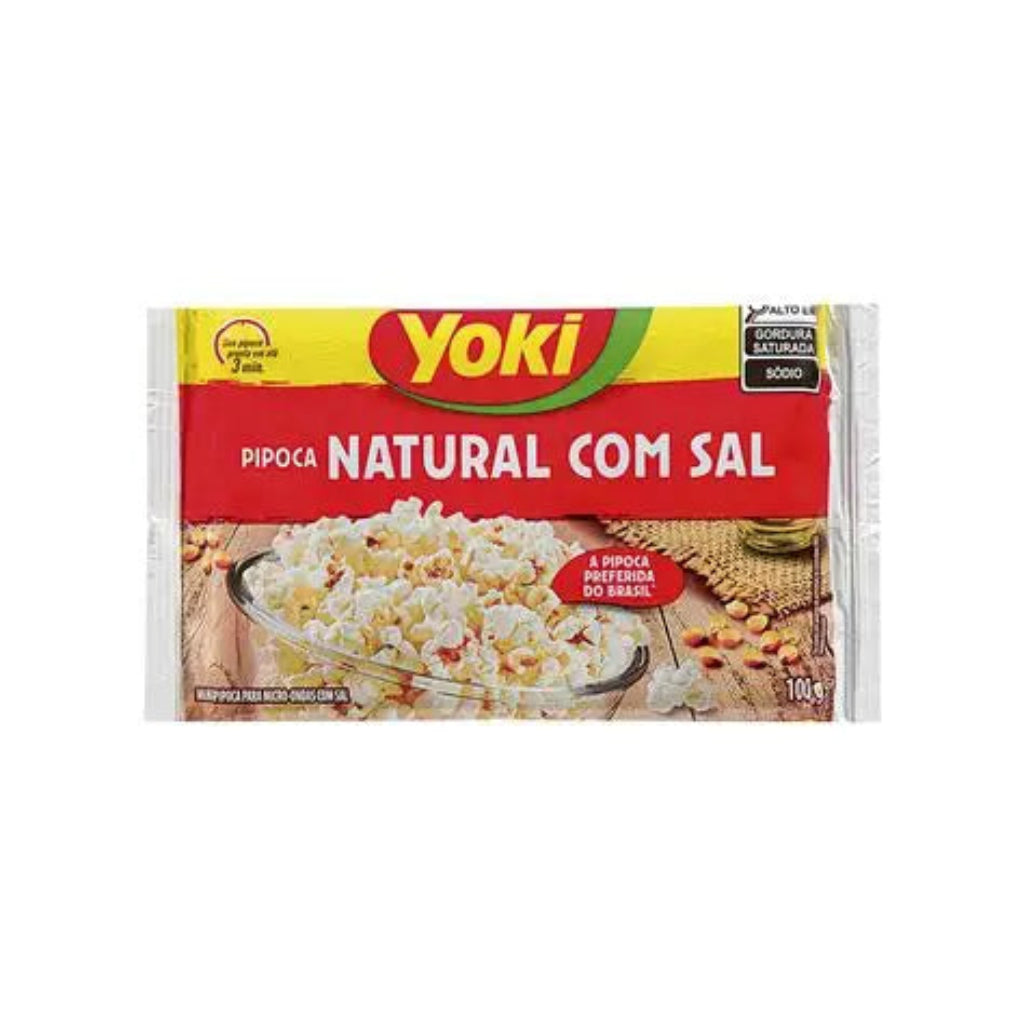 Yoki Pipoca de microondas Sabor natural 100g