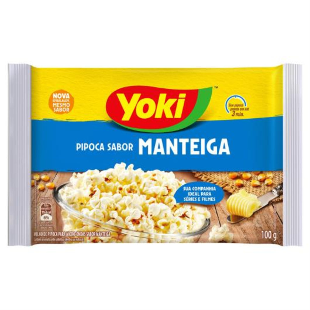 Yoki pipoca microondas manteiga 100g