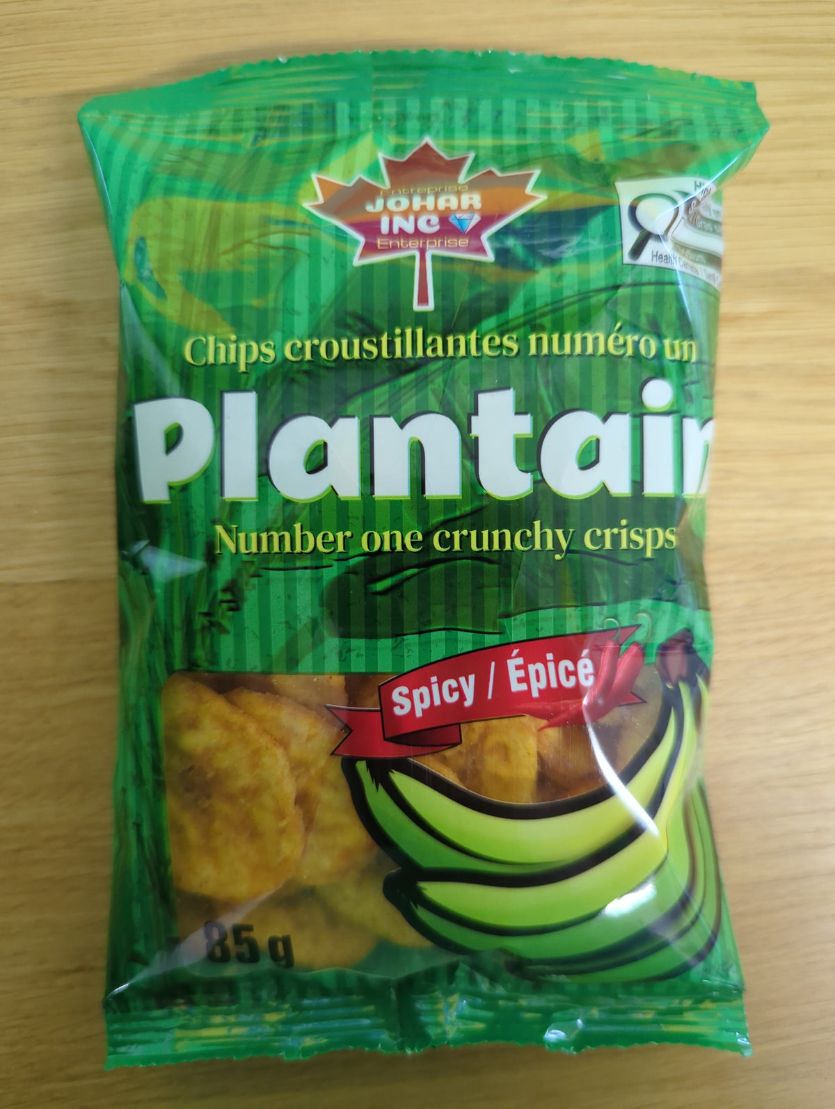 Johar Banana Chips Épicé 85g