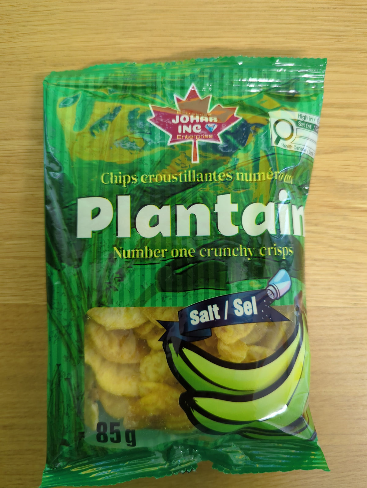 Johar Banana Chips Salgado 85g