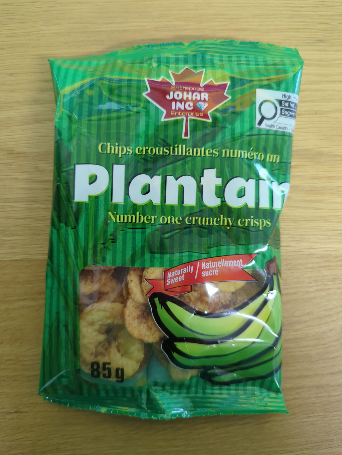 Johar Banana Chips sucré 85g