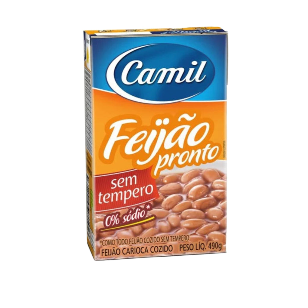 Camil Feijao Pronto sem tempero  Carioca 490 g