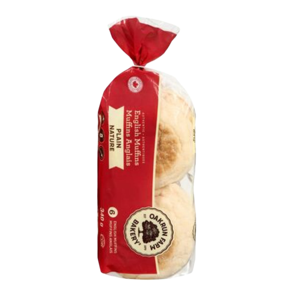 Oakrun Farm - Muffins anglais nature paquet de 6