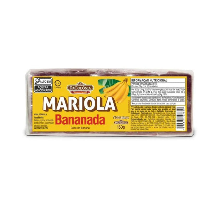 Da colônia Mariola Bananada 180g