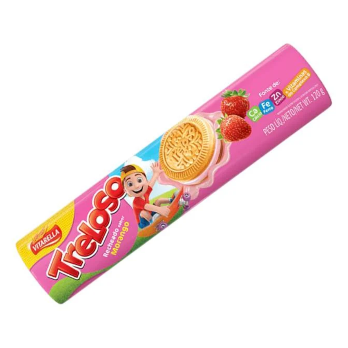 Vitarella Treloso recheado Morango 120g