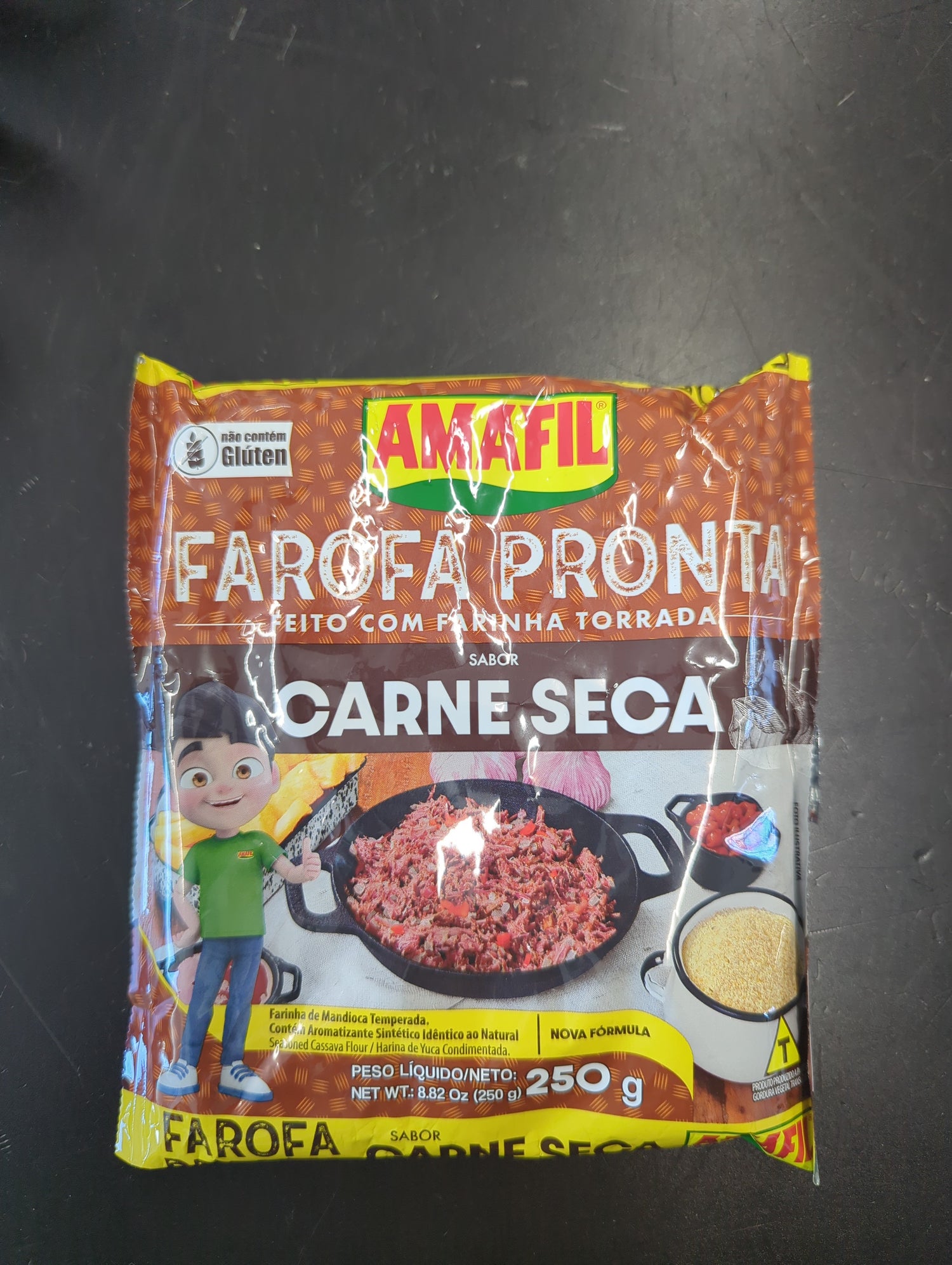 Amafil Farofa Carne Seca 250g