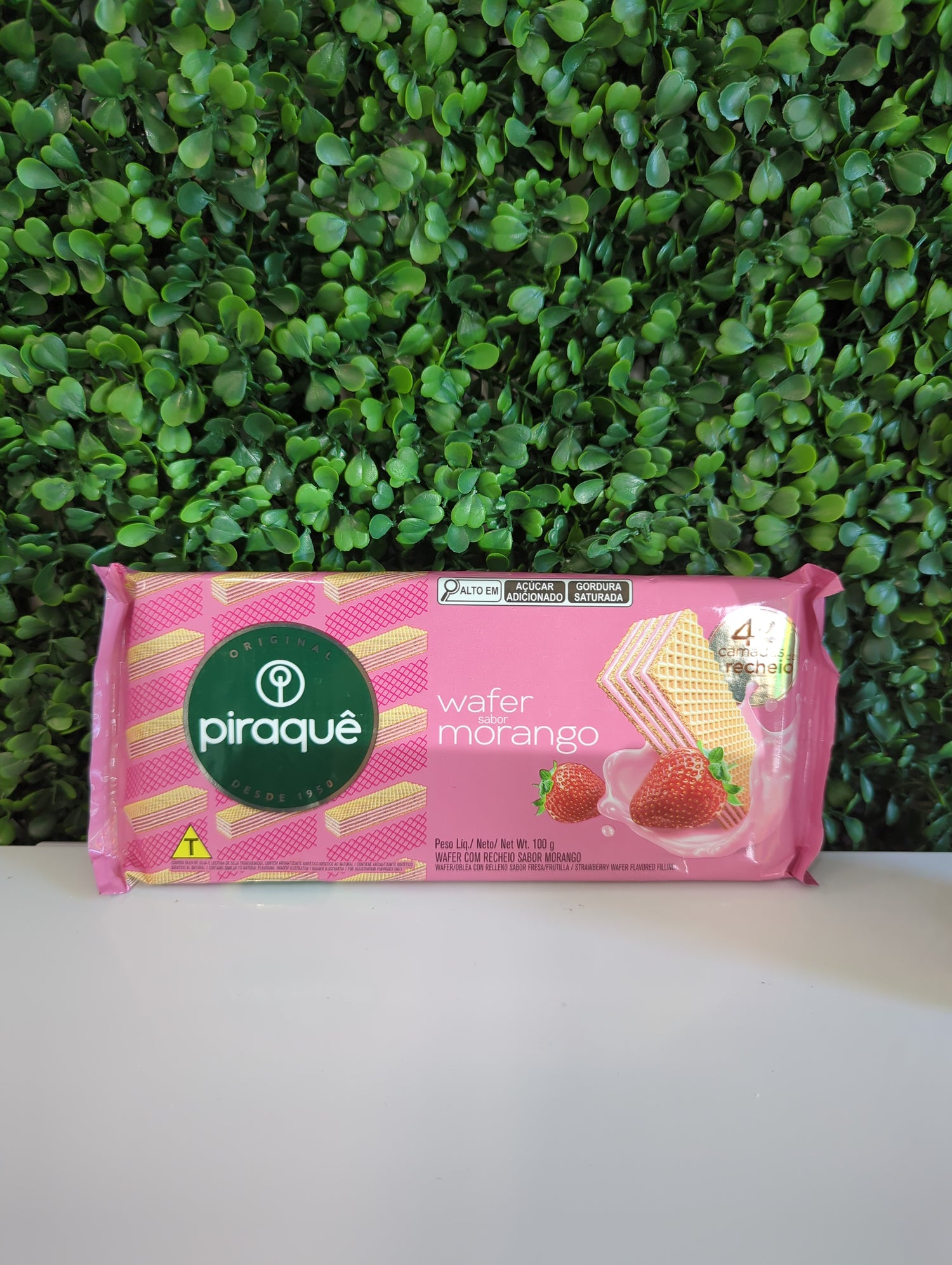 piraque wafer morango 100g