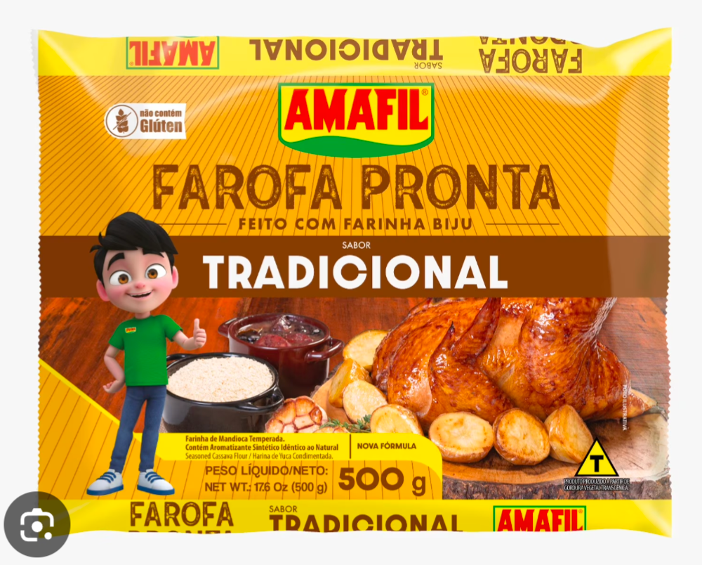 Amafil Farofa Pronta temperada 500g