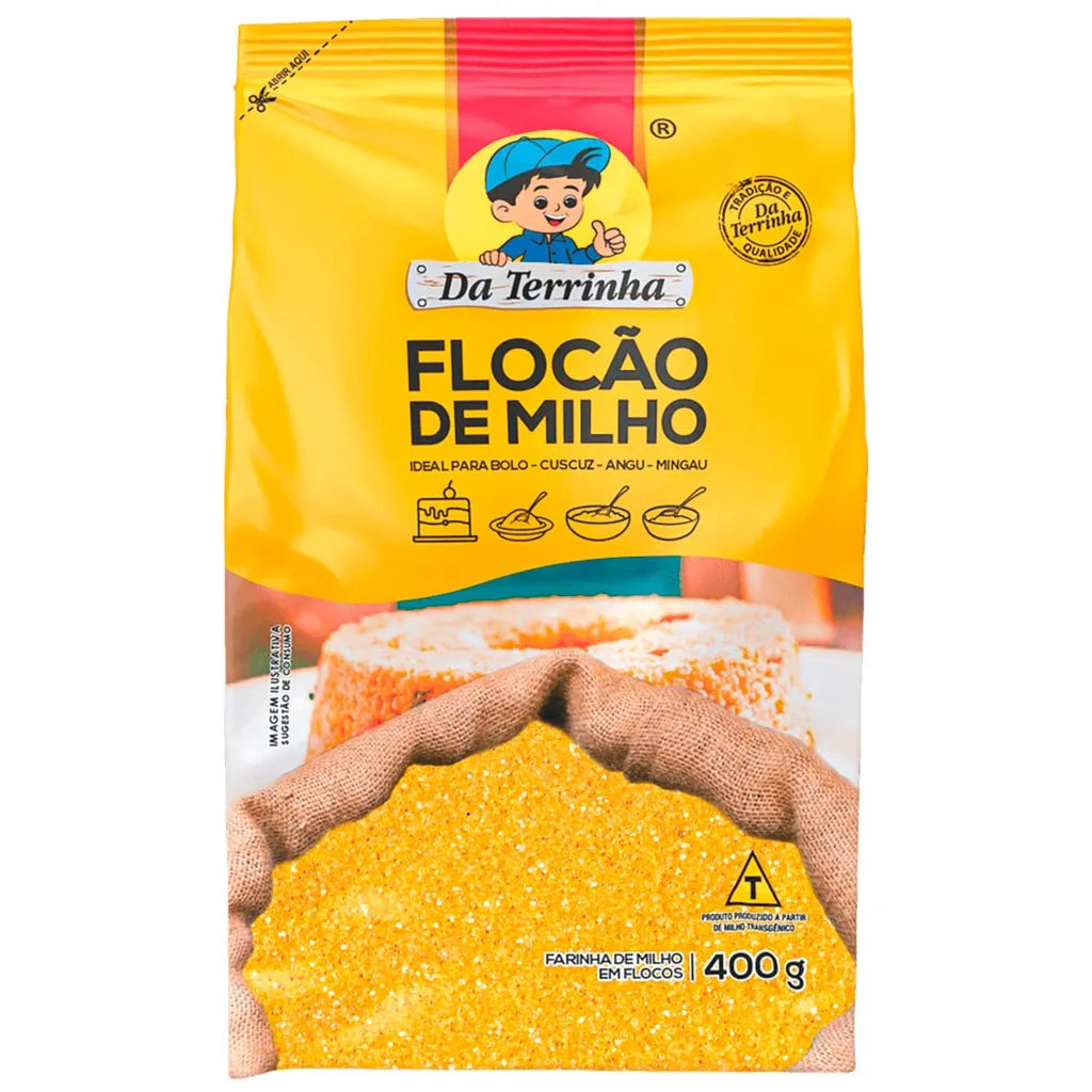 Da Terrinha Flocão de Milho 400g