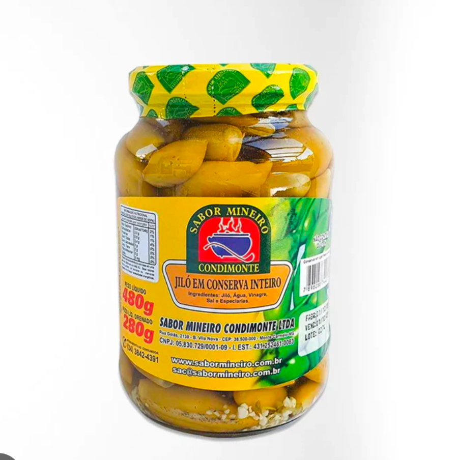 Sabor Mineiro Jiló inteito em conserva 480g