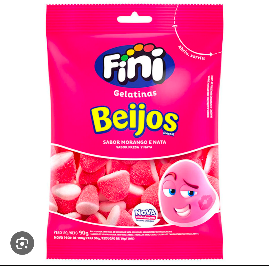 Fini Beijos morango 80g
