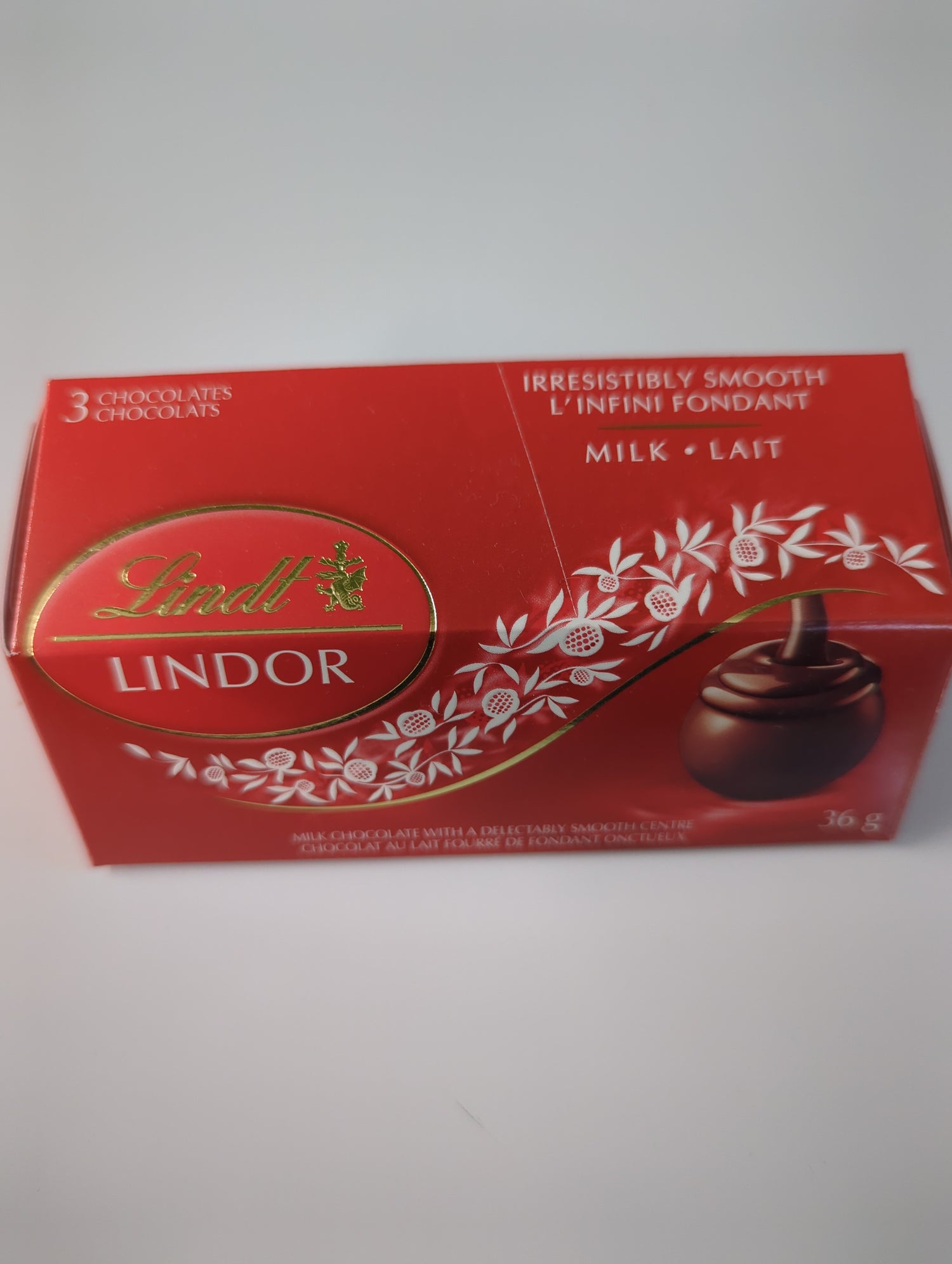 Lindt lindor chocolat au lait 36 g