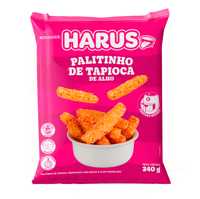 Harus Palitinhos de tapioca Sabor Alho 240g