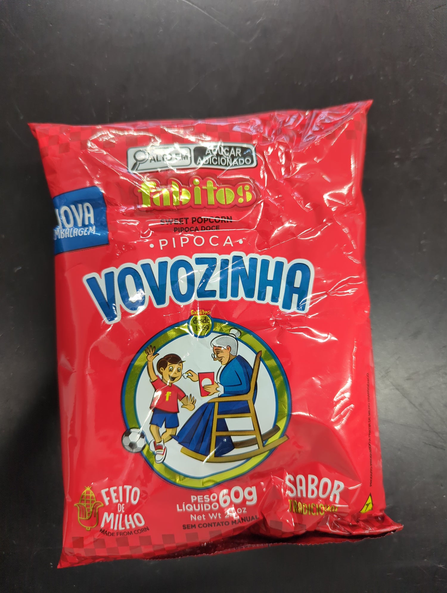Vovozinha pipoca doce 60g