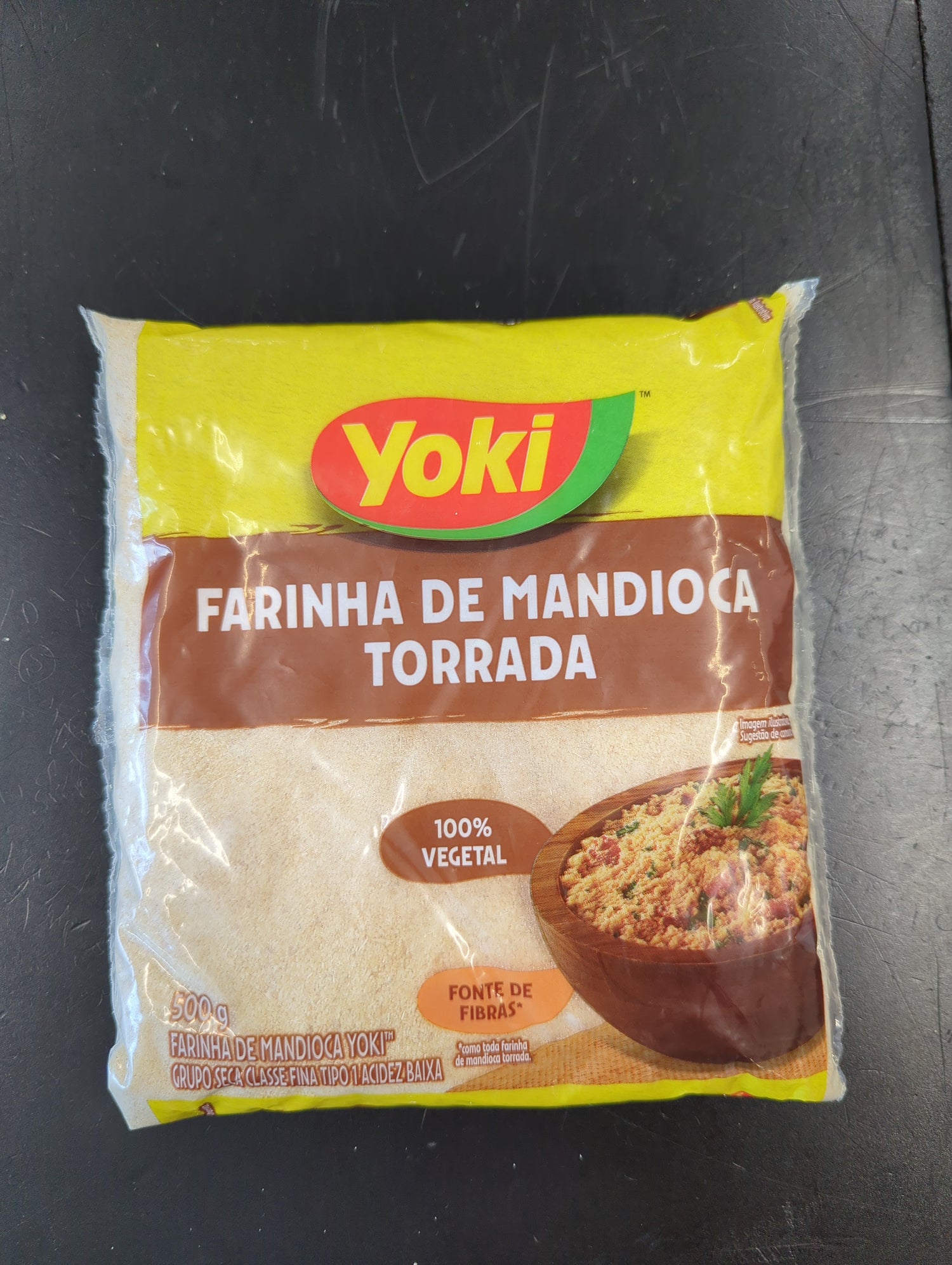 Yoki farinha de mandioca torrada 500g