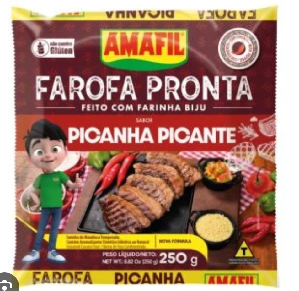 Amafil Farofa Picanha Picante 250g