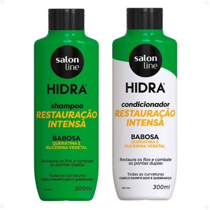 Kit Salon Line Shampoo e Condicionador Babosa 300ml
