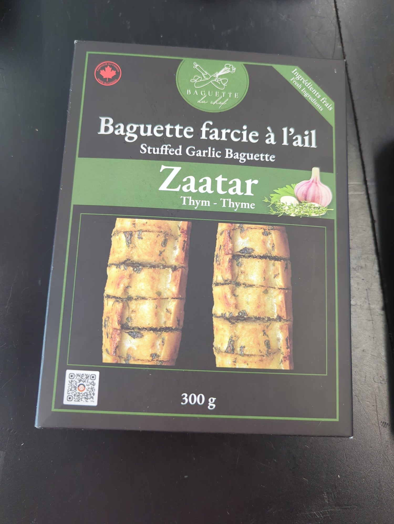 Moullandro Pão de alho recheado com Farcie a l’ail zaatar 300g