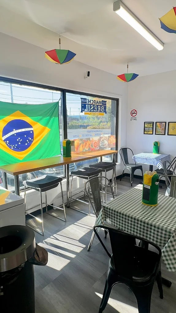 Espace café brésilien au Marché Brésil à Chambly